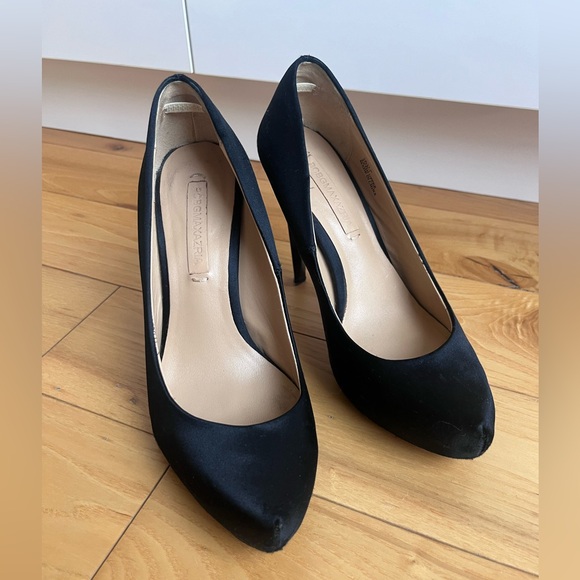 BCBG Black silk heels - Picture 2 of 5